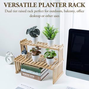 Passing On <b>The</b> <b>Kingdom</b> Solid Wood Double Layer Shelf 41.9 X 21.1 X 30.5 Cm Desk Organizer Modern Simple Storage Rack - Product Image 5
