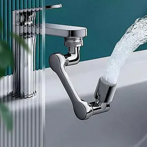 Rotazione di 1080 gradi braccio meccanico rubinetto universale filtri a quattro strati doppia guarnizione a prova di schizzi due modalità di uscita dell'acqua