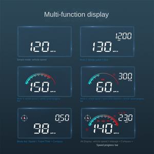 جهاز عرض رقمي ذكي عالمي M16 بشاشة OLED لعرض السرعة مع عرض درجة حرارة المياه عبر OBD للمركبات وملحقات السيارات مع نظام تحديد المواقع - Product Image 2