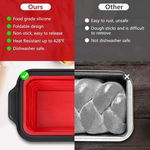 Moules et Plaques de Cuisson en Silicone, Tapis de Cuisson, Outils de Pâtisserie avec Acier au Carbone Haute Résistance - Product Image 3