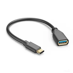 Desain Bolak-balik USB Tipe C Ke USB3.0 3.1 3.2 Adaptor Wanita Kabel Data OTG untuk Tablet & Ponsel