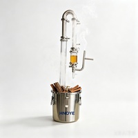Alambic de distillation d'huiles essentielles en cuivre 20L pour l'extraction d'huile de whisky, de brandy et de lavande