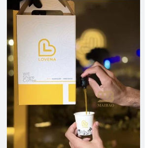 Bolsa de café de jugo aséptico desechable de 1.5L, 2L, 3L, 5L en caja con válvula Vitop, dispensador de caja de café de bolsa de plástico BIB para llevar personalizado - Product Image 3