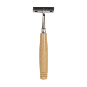 Kit de Afeitado de Viaje para Hotel, Maquinilla de Afeitar Facial de Madera de Bambú y Acero Inoxidable para Hombres - Product Image 1