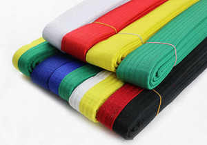 Ceintures <span class=keywords><strong>de</strong></span> Bjj d'arts martiaux colorées personnalisées en gros <span class=keywords><strong>Ceinture</strong></span> <span class=keywords><strong>de</strong></span> <span class=keywords><strong>Taekwondo</strong></span> Karaté Judo - Product Image 2