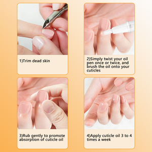 Huile de croissance des ongles parfumée aux fruits 3 ml, enrichie en vitamines, huile pour cuticules à la kératine, fortifiant pour les ongles, réparation des ongles endommagés, soin des ongles - Product Image 5