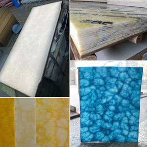 半透明のアラバスター石パネルスノーフレーク石パターン半透明のアラバスター石スラブカウンタートップ - Product Image 2