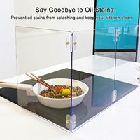 Protection anti-éclaboussures de cuisine en polycarbonate transparent sur mesure, écran anti-éclaboussures d'huile, cloison de cuisson pour cuisinière