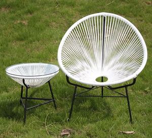 Chaise de salle <span class=keywords><strong>à</strong></span> manger empilable pour l'extérieur, chaises de balcon Acapulco, ensemble de chaises <span class=keywords><strong>à</strong></span> <span class=keywords><strong>bascule</strong></span>, durables, en rotin PE, chaise pas chère - Product Image 4