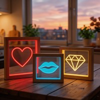 Expédition rapide, vente en gros, lampe de nuit 3D en bois écologique alimentée par USB 5V pour la décoration moderne de la maison et la décoration de table de chevet