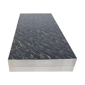 Foglio di marmo personalizzato stampato 3d lucido e con intaglio in Pvc da parete in Pvc impiallacciatura di legno di carbone di bambù pieghevole