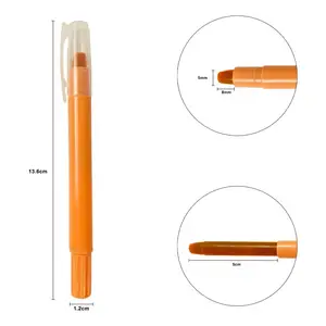 Khy ปากกามาร์กเกอร์สีสองสีไม่เป็นพิษแท่งเจลแข็งสำหรับโรงเรียนและสำนักงานปากกาสีเทียน