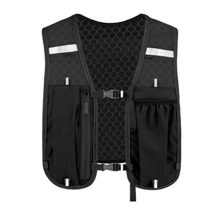 Sac de sport de plein air léger en nylon imperméable et respirant avec porte-téléphone réfléchissant et gilet d'hydratation pour la course à pied - Product Image 1