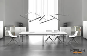 Muebles de Oficina Personalizados de Fábrica, Escritorio para 6 Personas, Diseño Moderno, Mesas de Oficina - Product Image 3