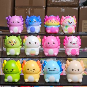 Juguete Blandito de Axolotl de Subida Lenta, Alivia el Estrés, Figura de Salamandra Adorable, Decoración de Escritorio, Juguete Sensorial Antiestrés para Niños - Product Image 1