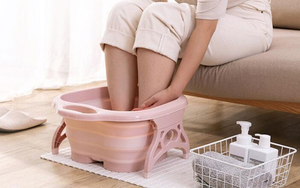 Bañera Portátil para Spa de Pies, Cubo de Masaje para Remojo, Bañera de Plástico para Masaje de Pies, Lavabo para Pies, Bañera de Masaje -10 Rosa, Morado y Verde - Product Image 6