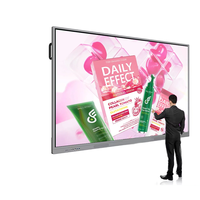 Tableau blanc interactif intelligent à écran tactile infrarouge AI pour salle de classe, tailles 65, 75, 85, 100, 110 pouces, affichage LCD