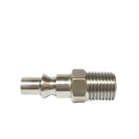 USA type 1/4 BSP NPT acier inoxydable filetage mâle compagnie aérienne tuyau compresseur raccord rapide pneumatique raccord d'air bouchon