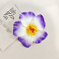Aksesoris Rambut Pesta Musim Panas Hawaii, Bunga Hibiscus Tropis dari Kain, Jepit Rambut untuk DIY Bunga Buatan