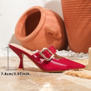 Nuova Collezione Primavera 2026 Tacchi Alti: <span class=keywords><strong>Scarpe</strong></span> da Sposa <span class=keywords><strong>Rosse</strong></span> <span class=keywords><strong>con</strong></span> <span class=keywords><strong>Tacco</strong></span> a Spillo e Punta Affusolata, Eleganti Sandali <span class=keywords><strong>con</strong></span> <span class=keywords><strong>Tacco</strong></span> Alto da Donna - Product Image 6