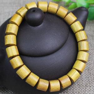 Sandalwood Barrel <b>Bead</b> <b>Bracelet</b> 22mm 8mm Each Religious Buddhist Unisex Jewelry Gift Summer 2023 - Product Image 4