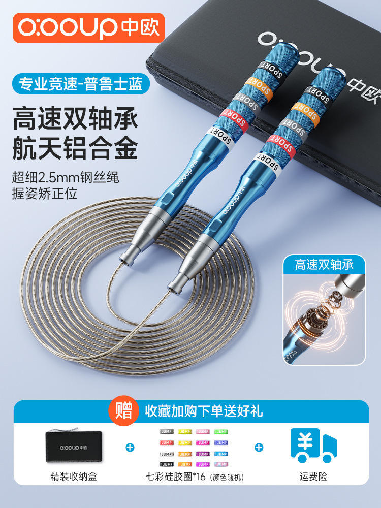 Boîte de rangement bleue-double roulement-longueur de corde 3m