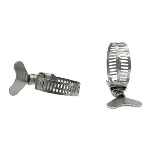Có Thể Điều Chỉnh Thép Không Gỉ Với Xử Lý Ống Kẹp Buộc Linh Hoạt Ống <span class=keywords><strong>Clip</strong></span> Trọng Lượng Nhẹ Ngón Tay Cái Vít Ống Kẹp - Product Image 3