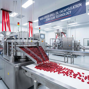 Extrait d'huile de krill antarctique naturel, haute teneur en oméga-3 (EPA+DHA) + phospholipides + astaxanthine, aliment santé liquide pour - Product Image 4