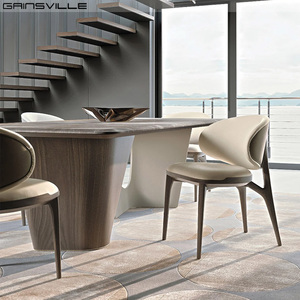 Gainsville Muebles Lujosos Juegos de <span class=keywords><strong>comedor</strong></span> de mármol natural negro <span class=keywords><strong>6</strong></span> 8 <span class=keywords><strong>Sillas</strong></span> Mesas de <span class=keywords><strong>comedor</strong></span> de lujo <span class=keywords><strong>Sillas</strong></span> y mesa de <span class=keywords><strong>comedor</strong></span> - Product Image 4