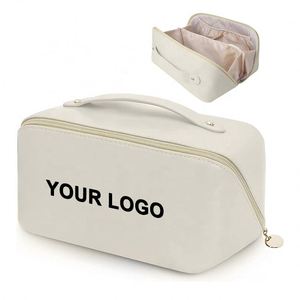Organisateur de cosmétiques personnalisé Siy931, trousse de toilette en cuir PU pour femmes, sac de maquillage imperméable avec logo - Product Image 1