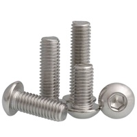 Vis à tête hexagonale sur mesure M1 M2 M5 M8 M10 en acier au carbone métrique, cuivre, ovales DIN912