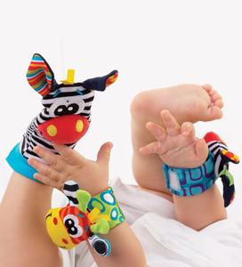 Hochets de poignet pour bébés, jouets sensoriels colorés en forme d'animaux, essentiels pour nouveau-nés, cadeaux pour bébés - Product Image 3