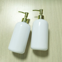 Bouteilles de savon en plastique PET de 600 ml avec pompe pulvérisatrice pour lotion, shampoing, nettoyant visage et emballage cosmétique