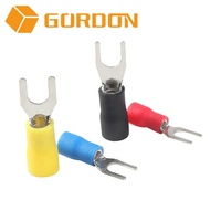Connecteur de fil fourchettes préisolées, câble de fourchettes isolé, bornes à sertir de fil en acier inoxydable