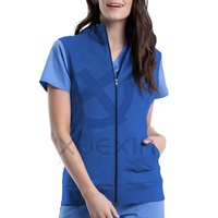 Vestes à récurer, unisexe, solide, en rayonne/Nylon/Spandex, pour femmes, gilet sans manches