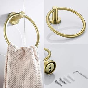 Porte-serviettes mural en or salle de bain porte-serviettes 3 pièces ensembles porte-<span class=keywords><strong>papier</strong></span> hygiénique ensemble porte-<span class=keywords><strong>papier</strong></span> de soie porte-vêtements - Product Image 2