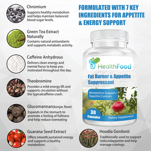Top Quality Fat Burner & Appetite Suppressant Capsule Thermogenic Energy Support with Glucomannan Diatery <b>Supplement</b> - Product Image 2