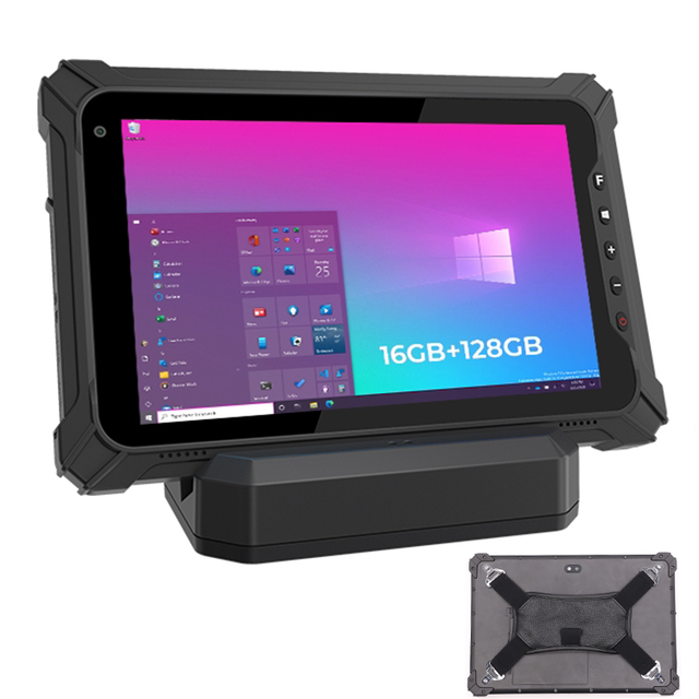 Genzo Cheap 8/10 Inch 8gb Ram+128gb Rugged windows Tablet With Barcode Scanner Industrial Windows Tablet