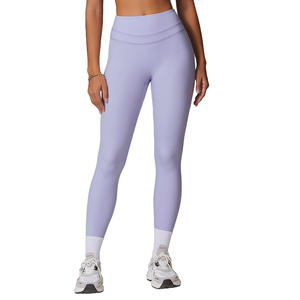 Leggings de yoga sport Disko taille haute, effet ventre plat et rehausseur de fessiers, pantalon de fitness DCK8863 - Product Image 2