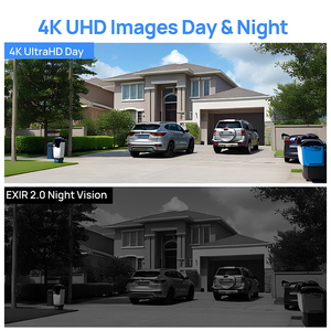 กล้อง IP กลางแจ้ง4K 8MP POE กล้องรักษาความปลอดภัยแบบโดม PTZ IP 5X ซูมออปติคอลขนาด<span class=keywords><strong>2.7</strong></span>-<span class=keywords><strong>13.5</strong></span>มม. การตรวจจับยานพาหนะของมนุษย์ระบบเสียง2ทาง - Product Image 4