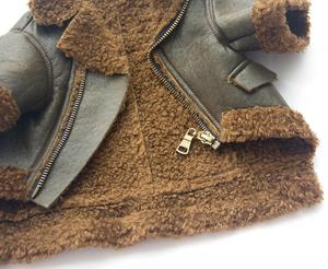 Muker venta al por mayor de lujo personalizado chaqueta de invierno perros grandes de alta calidad impermeable PU cuero mascota perro abrigo sólido único de dibujos animados - Product Image 6