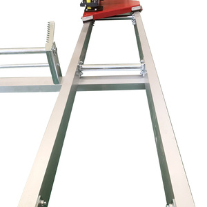 Scierie à chaîne à commande manuelle, <span class=keywords><strong>support</strong></span> de traction, rail de 2,1 m, pince à bois et réglage de la hauteur par manivelle - Product Image 2