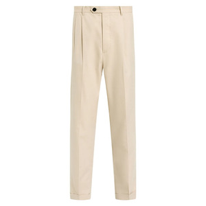 Pantalones <span class=keywords><strong>de</strong></span> traje rectos <span class=keywords><strong>de</strong></span> negocios formales para <span class=keywords><strong>hombre</strong></span> Pantalones <span class=keywords><strong>de</strong></span> mezcla <span class=keywords><strong>de</strong></span> LICRA <span class=keywords><strong>de</strong></span> rayón poliéster <span class=keywords><strong>dobladillo</strong></span> puño plisado servicio OEM - Product Image 4