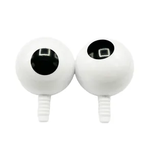 Olhos de bola dupla de plástico ABS personalizados de fábrica, olhos de bola dupla de brinquedo de pelúcia por atacado, acessórios para bonecas produtos quentes