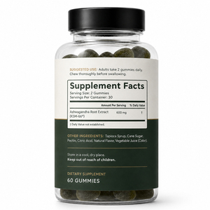 Gomitas Veganas Sin Gluten con Antioxidantes Naturales, Ashwagandha Orgánica y L-Teanina para Mejorar la Memoria, el Sueño y la Inmunidad para Adultos - Product Image 6