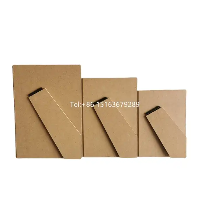 Wholesale cheap black or natural Photo frame backing board MDF photo frame  backs with easel for photo frame accessories