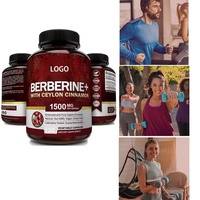 Complément alimentaire pour le système immunitaire de qualité supérieure, 500 mg de berbérine HCL, cannelle de Ceylan, suppléments de berbérine, capsules de berbérine, fabrication OEM