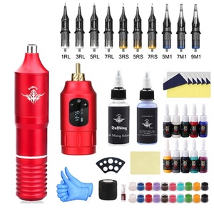 Profesyonel Dövme Makinesi Motorlu Makine Havalı Dövme Kalemi Seti Yeni Başlayanlar İçin Tam <span class=keywords><strong>Set</strong></span> Hepsi Bir Arada Araçlar - Product Image 4