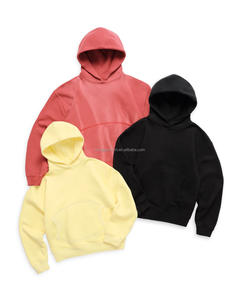 Sudadera con Capucha Personalizada con Estampado de Spray, Estilo Retro Urbano, Unisex, Lisa, Vintage, para Hombre, Talla Grande, de Algodón - Product Image 3