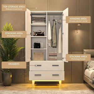 Ultimi disegni baby armadio camera da letto almari mobili stampati smart in legno cabina guardaroba per camera da letto - Product Image 3